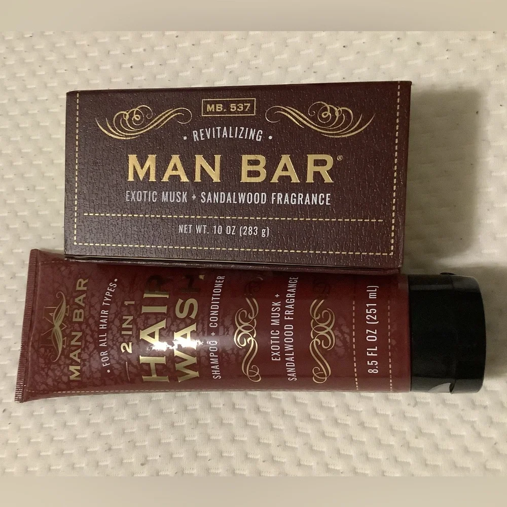 SAN FRANCISCO SOAP COMPANY Musk+ Sandalwood Man Shampoo +Conditional + Soap